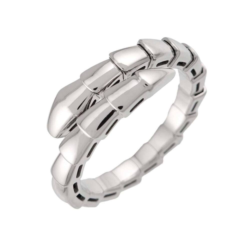 Bulgari BVLGARI Serpenti Viper #2XL Ring 18K WG White Gold 750